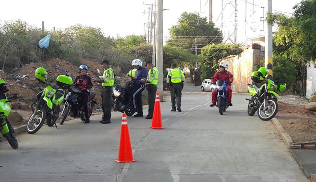 Los 50 uniformados ya llevan siete días en la ciudad. Cortesía