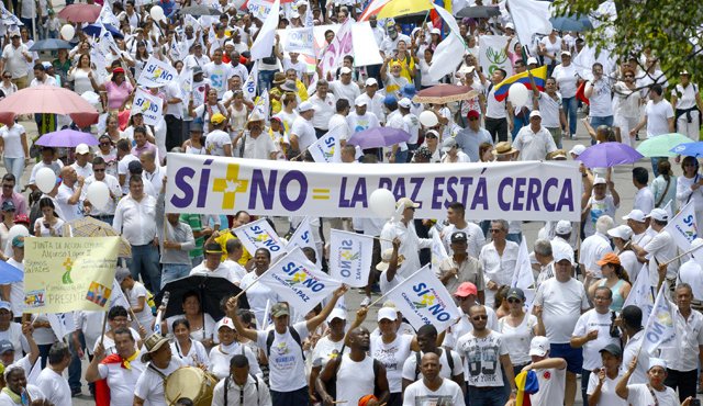 Después del plebiscito son varias las manifestaciones que se han hecho en el país para exigir un acuerdo pronto con la guerrilla de las Farc. Colprensa