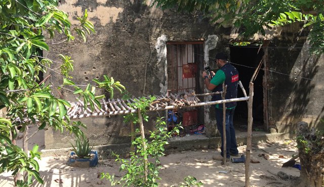Las celdas están construidas en el patio de una vivienda de la vereda El 60 de La Gabarra (Tibú).  Jhon Jairo Jácome