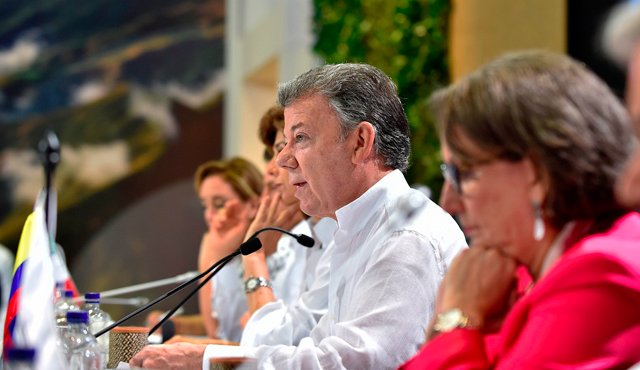El Primer Mandatario insistió que la XXV Cumbre Iberoamericana es una cumbre de la paz. Colprensa