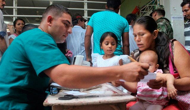 Medicina General, Fisioterapia Farmacia, Laboratorio, Pediatría, Odontología, Medicina Interna, Fonoaudiología, Optometría y Ginecología fueron los servicios prestados. Ejército Nacional