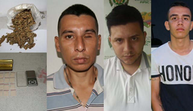 De izquierda a derecha: Johan Alexis Vargas Mancipe, Januario José Madariaga y Miguel Ángel Berrio Contreras, conocido como ‘Ambulancia’. Cortesía