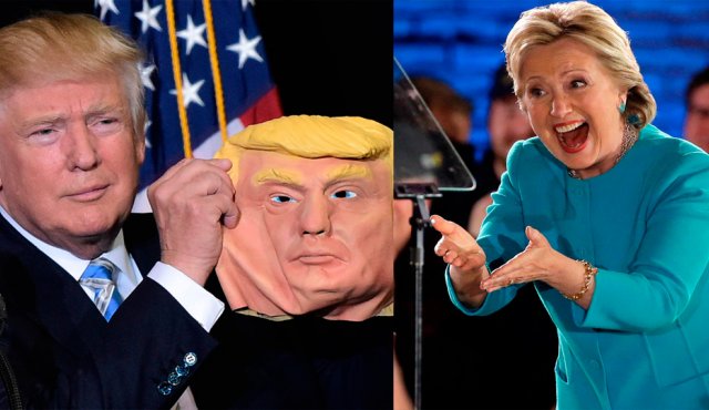 Los candidatos presidenciales cerraron este lunes una maratónica campaña. Donald Trump es un antipolítico que aspira a terminar este martes como presidente. Hillary Clinton tiene muchas posibilidades de convertirse en la primera presidenta de Estados Unidos. AP