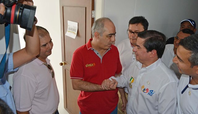 Donamariz Ramírez estuvo este sábado en la entrega del Centro Administrativo de Los Patios, acto presidido por el ministro del Interior, Juan Fernando Cristo. Edinsson Figueroa