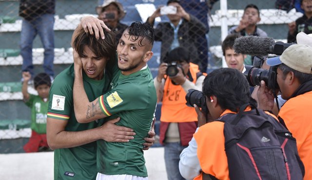 Bolivia derrotó 1-0 a Paraguay. AFP