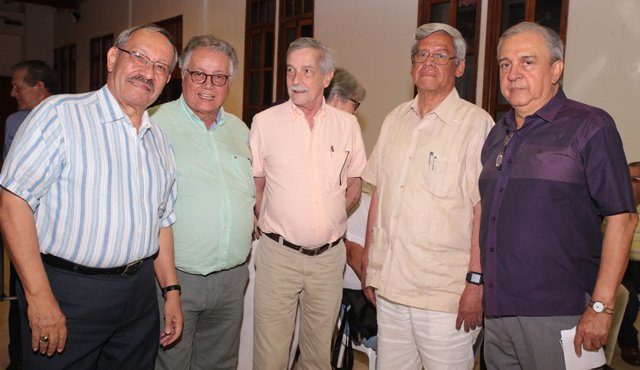 Iván Vila Casado, Jaime Guerrero, Gonzalo Unda, Sergio Luis Peña y Patrocinio Ararat. Obando