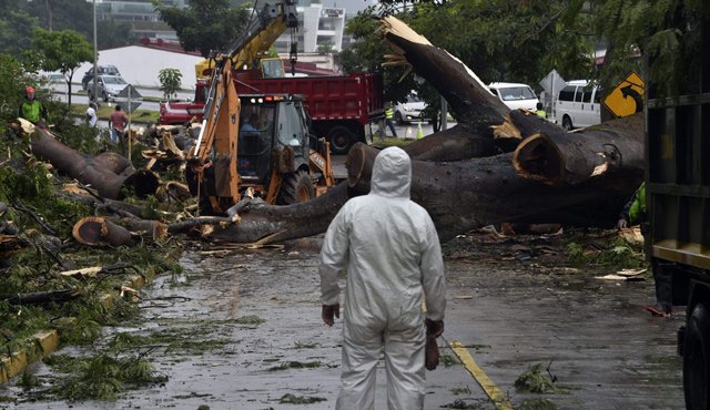 El Centro de Huracanes estima que puede cobrar fuerza en los próximos días antes de que toque tierra. AFP