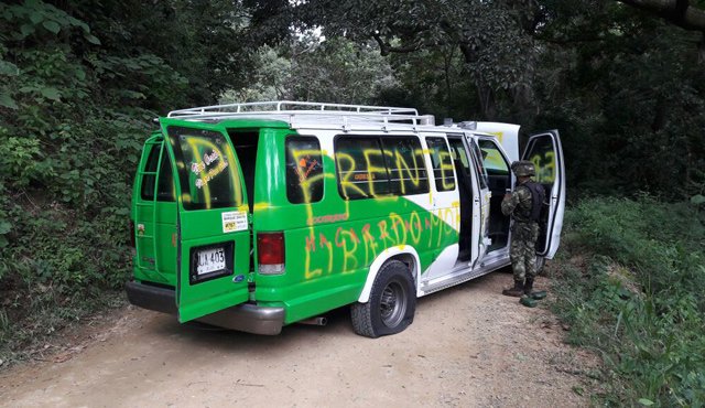 La comunidad de El Carmen se percató del hecho y dio aviso a las autoridades. Cortesía