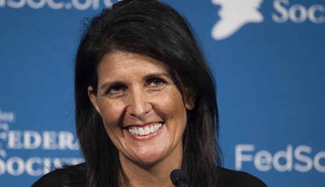 Nikki Haley será la embajadora de Estados Unidos ante la Onu AP