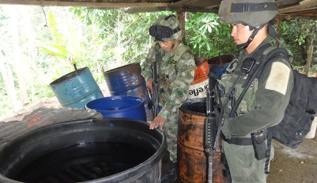 Los uniformados hallaron variedad de insumos. Suministrada