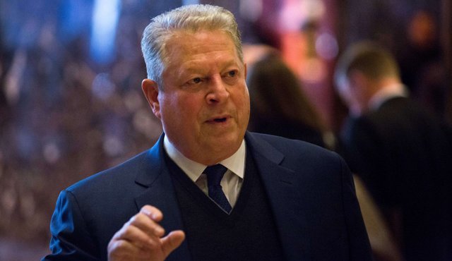 Al Gore se reunió este lunes con Donald Trump. AFP