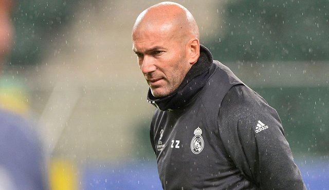 Zinedine Zidane, técnico del Real Madrid. AFP