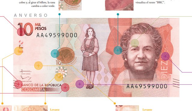 Con este lanzamiento, se completa la entrada en circulación de todos los billetes de la nueva familia. Banco de la República