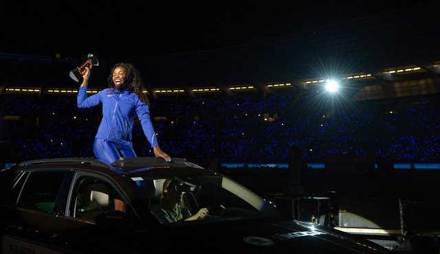 Caterine Ibarguen es la campeona de la Liga de Diamante 2016. Archivo