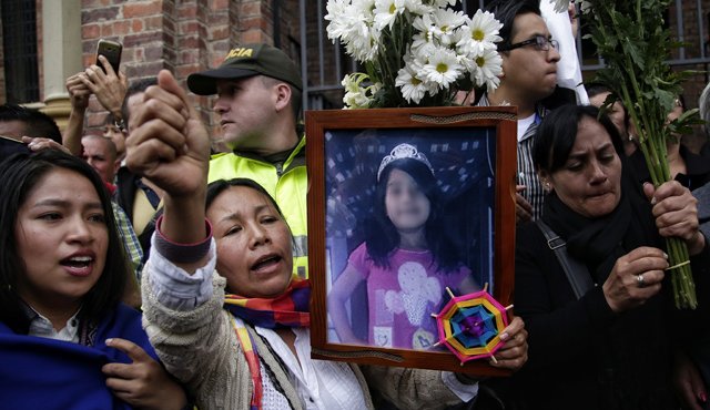 Yuliana Andrea Samboní era una niña caucana, que había llegado a Bogotá con su familia. Colprensa