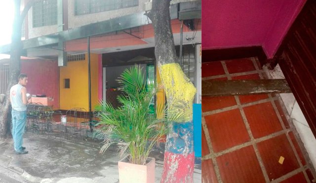 Los bandidos revolcaron el lugar y se llevaron dinero en efectivo, un celular y una computadora portátil. Cortesía