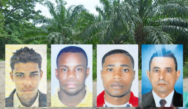 Jhony Daniel Ortega Guerrero, Alexander Palacios Cabrera, Jhon Murillo Becerra y Germán García Moncada. La Opinión