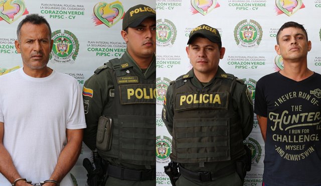 Wilson Mazo Marín y Edinson Ramírez Gil. Policía Nacional