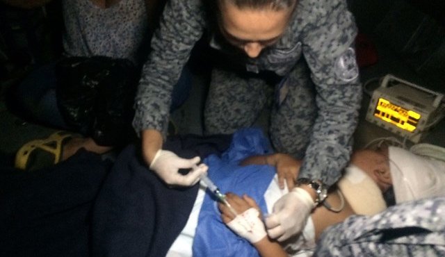 Fue necesario trasladar a la pequeña a Bucaramanga, por la gravedad de las lesiones. Colprensa