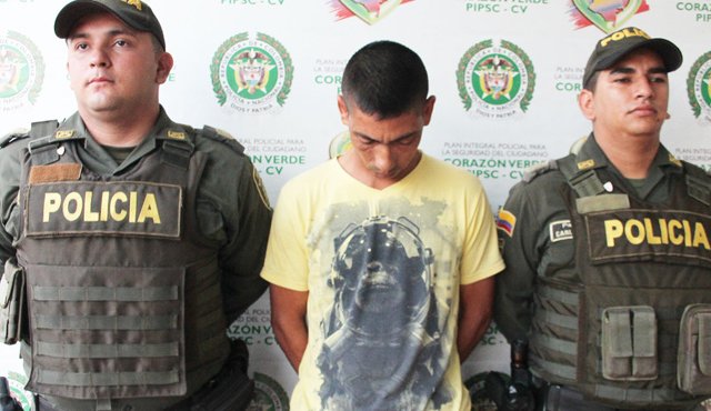 Richard Antonio Giraldo Rivera, ‘boris’, fue capturado en la vía principal a San Faustino, en zona rural de Cúcuta. Policía