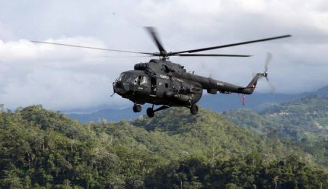 Las autoridades creen que los ocupantes del helicóptero están vivos. Tomada de Internet