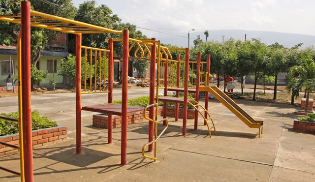 El lugar para la recreación infantil será mejorado. Archivo