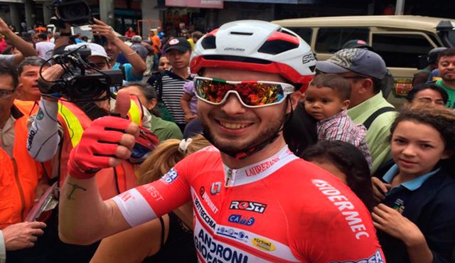 El pedalista italiano rafaello Bonusi (Androni Sidermarc) inscribió su nombre en la Vuelta al Táchira en bicicleta al imponerse en la primera etapa en un circuito en San Cristóbal. Cortesía