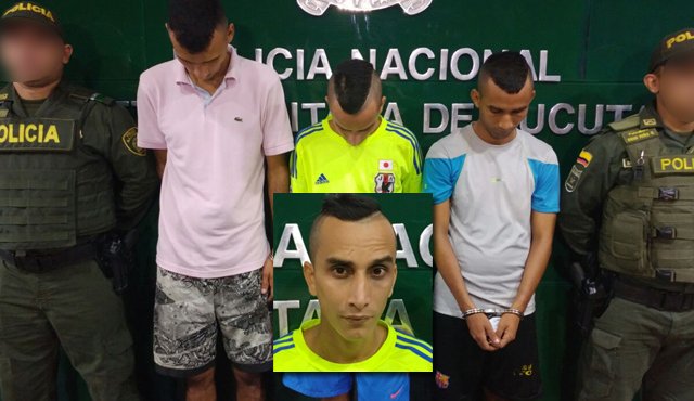 Óscar Astroza, Javier Enrique y Victor Martínez, fueron detenidos en Los Patios. Policía