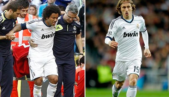 Marcelo y Modric. Getty Images
