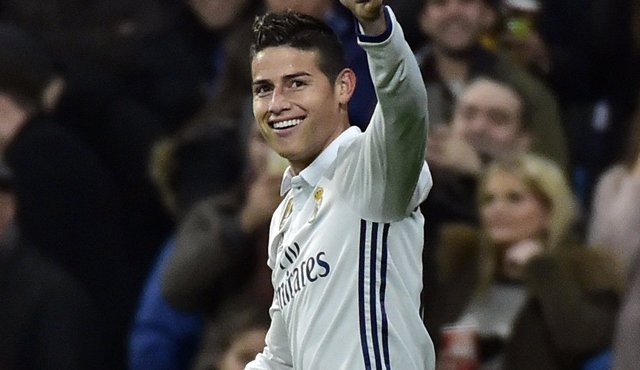 James Rodríguez, volante del Real Madrid. AFP