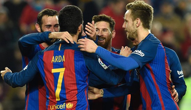 Barcelona se medirá en semifinales de la Copa del Rey al Atlético Madrid. AFP