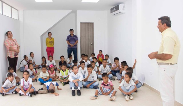 Se beneficiarán con una de las salas a los niños del colegio Luis Carlos Galán Sarmiento. En marzo, estará dotada en su totalidad. Luis Alfredo Estévez