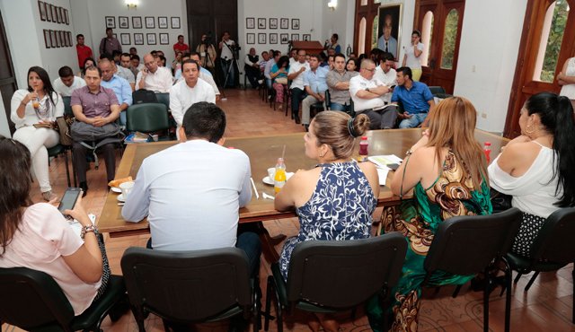 Durante la socialización del programa, la Gbernación le hizo la invitación a todos los alcaldes de participar en una bolsa común para la cofinanciación del programa. Cortesía