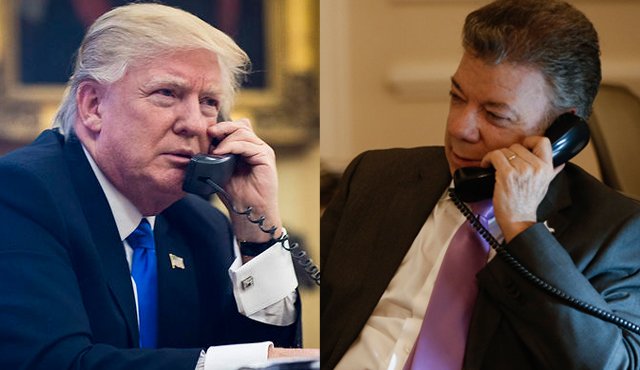 La primera conversación oficial entre los dos jefes de Estado desde que el estadounidense asumió el cargo. Archivo particular