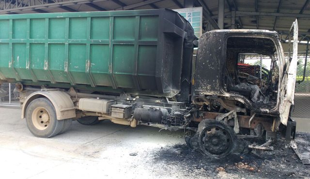 Así quedó el vehículo de la empresa Palma Catatumbo- Suministrada