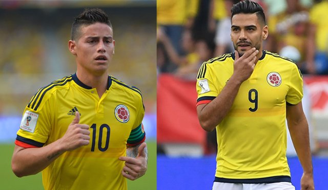 James y Falcao atraviesan buenos momentos en sus clubes en lo que va de este 2017. Archivo
