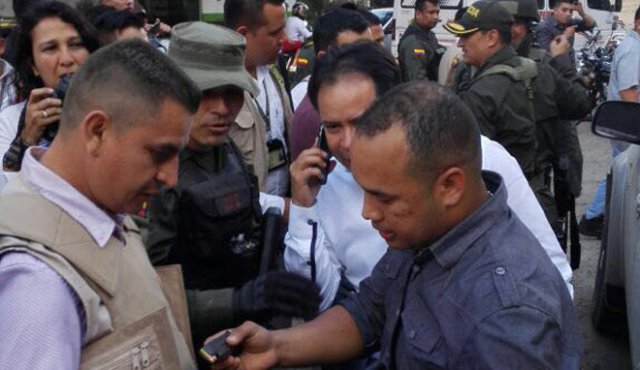 La acción que se presentó cuando se desplazaba entre los municipios de El Carmen y Ocaña. Cortesía
