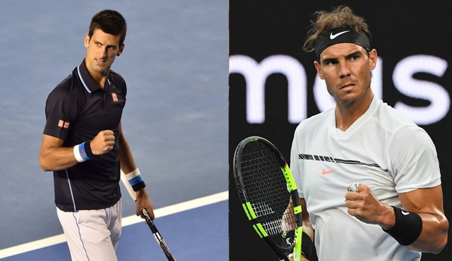 El serbio Novak Djokovic y el español Rafael Nadal, dos de los mejores jugadores del mundo, serán la sensación a partir de hoy cuando se de inicio al Abierto de México, certamen que se disputará en Acapulco. Archivo