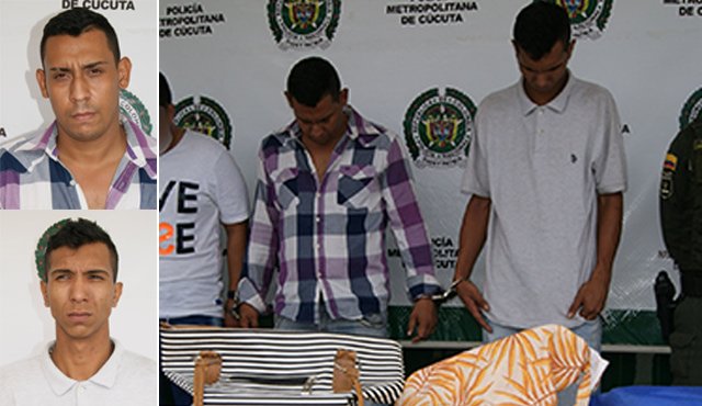 La policía recuperó los elementos que los tres hombres se habían robado minutos antes. Cortesía