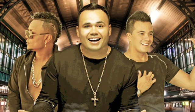 Ciro Quiñónez, Mr. Black y Carlos Rueda, en el acordeón, grabaron el video de la canción ‘Qué hay que hacer’ en San Cristóbal, Venezuela. Cortesía