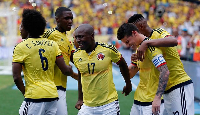 La Selección Colombia celebra una de sus victorias. Archivo