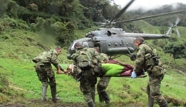 El disparo fue hecho por un miliciano de la 'Compañía Camilo Cien Fuegos' del Eln. Colprensa