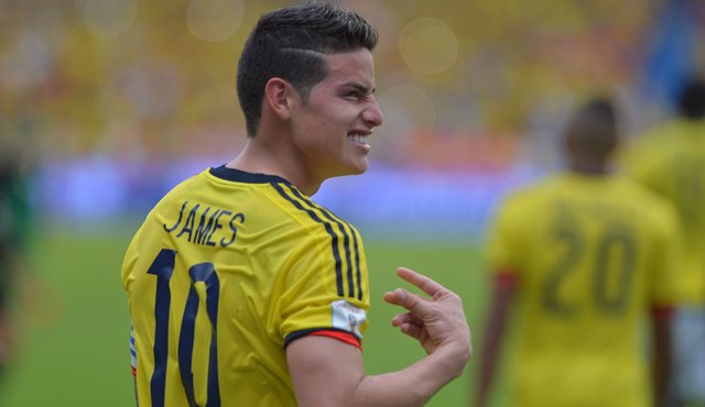 James Rodríguez marcó el gol de la victoria de Colombia AFP
