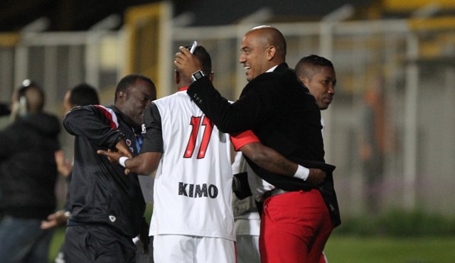 Jeisen Núñez fue la figura del Cúcuta Deportivo ayer en la victoria 1-0 sobre Fortaleza C.E.I.F., por la octava fecha del Torneo de la B. Colprensa
