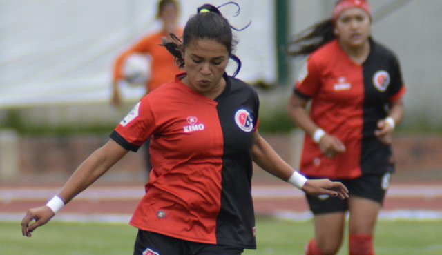 La atacante Karen Páez, una de las goleadoras de la Liga femenina Colombiana con nueve tantos. Cortesía Cúcuta Deportivo