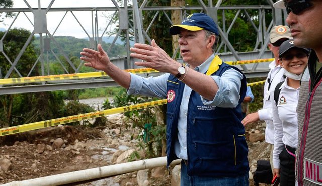 El presidente Juan Manuel Santos habló en su cuenta Twitter sobre la situación en Venezuela. Colprensa