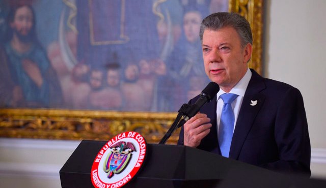 Santos reiteró que en Colombia "se respetan las libertades, la libertad de expresión". Colprensa