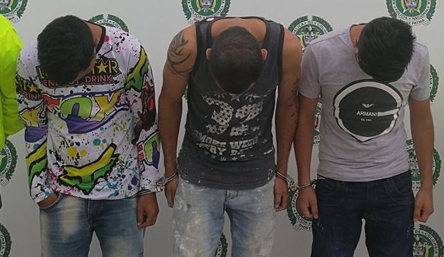 Capturados en el barrio La Primavera. Cortesía