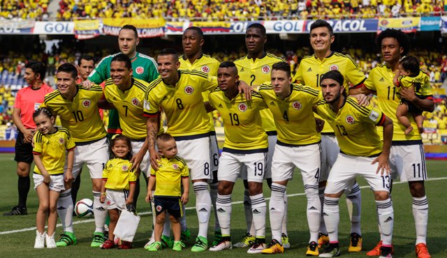 Colombia es segunda en la clasificación sudamericana al Mundial de Rusia 2018, con 24 puntos. Colprensa