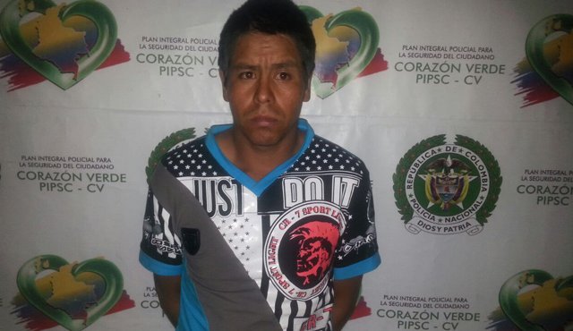 Óscar Rondón Delgado fue enviado a la cárcel al ser capturado minutos después de asesinar a Alexis Jaimes Parada. Policía
